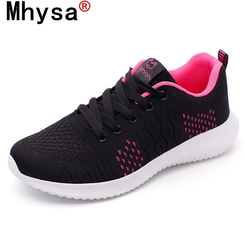 2021 New Fashion Women's Shoes Comfortable Breathable Mesh Casual Shoes Autumn Women's Lace-up Non-slip Wear-resistant Sneakers