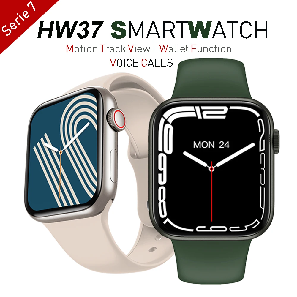Hw37 Smartwatch with Siri Serie 7 Full Screen Touch Voice Calls Motion track view Wallet function Smart Watch Men Women Pk HW22
Hw37 Smartwatch with Siri Serie 7 Full Screen Touch Voice Calls Motion track view Wallet function Smart Watch Men Women Pk HW22