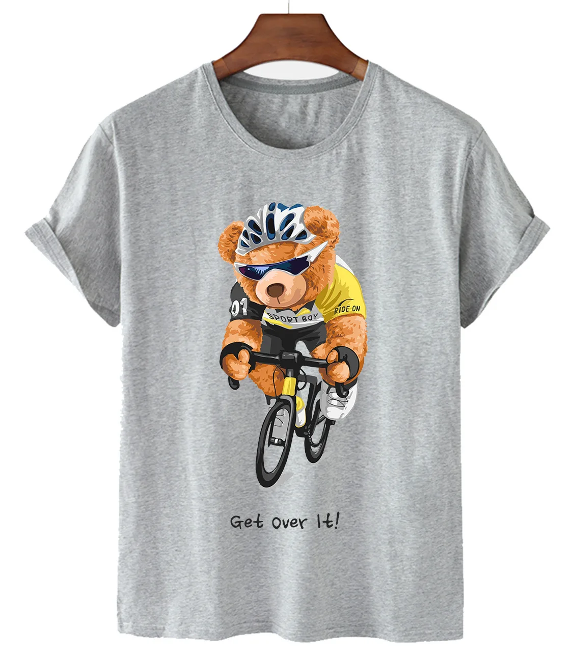 100% Cotton Cycling Sports Bear Short-sleeved T-shirt Women Summer Casual Short-sleeved Couple Oversized T-shirt Ladies Shirt
100% Cotton Cycling Sports Bear Short-sleeved T-shirt Women Summer Casual Short-sleeved Couple Oversized T-shirt Ladies Shirt