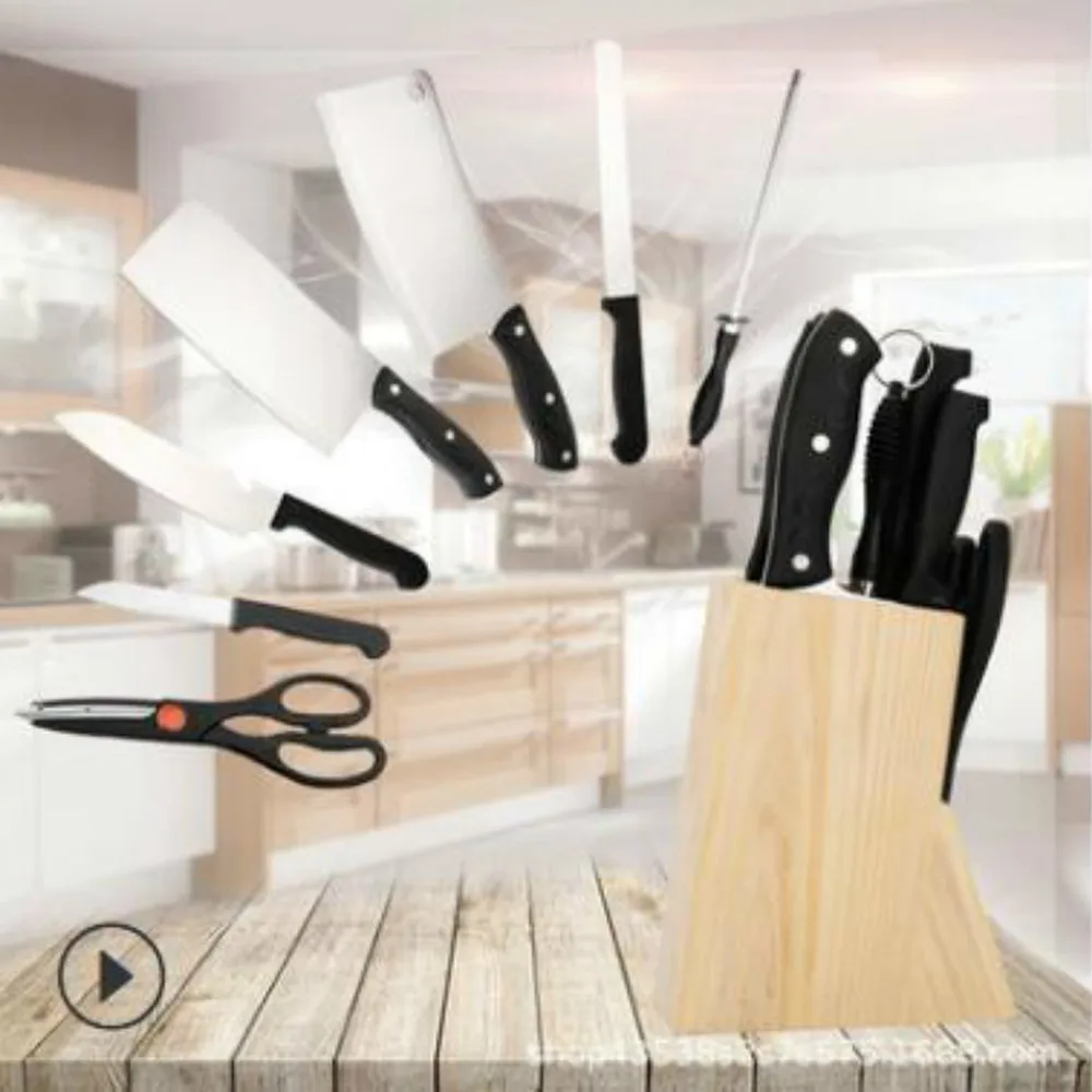 Kitchen Wood Knife Holder Bamboo Knife Block Stand Knives Storage Shelf Rack Storage Box Organizer Kitchen Accessories WY804
Kitchen Wood Knife Holder Bamboo Knife Block Stand Knives Storage Shelf Rack Storage Box Organizer Kitchen Accessories WY804