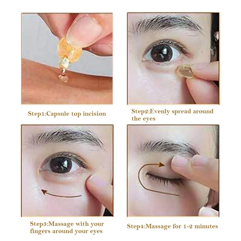 New Capsules Moisturizing Desalination Fine Lines Remove Eye Bag Essence Golden Eye Cream Hydrating Eye Essence
New Capsules Moisturizing Desalination Fine Lines Remove Eye Bag Essence Golden Eye Cream Hydrating Eye Essence