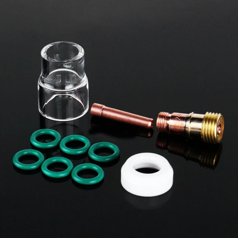 Collet TIG welding kit Stubby O-rings Temperature resistant 10pcs Torch For WP-17/18/26 639901 Metal
Collet TIG welding kit Stubby O-rings Temperature resistant 10pcs Torch For WP-17/18/26 639901 Metal
