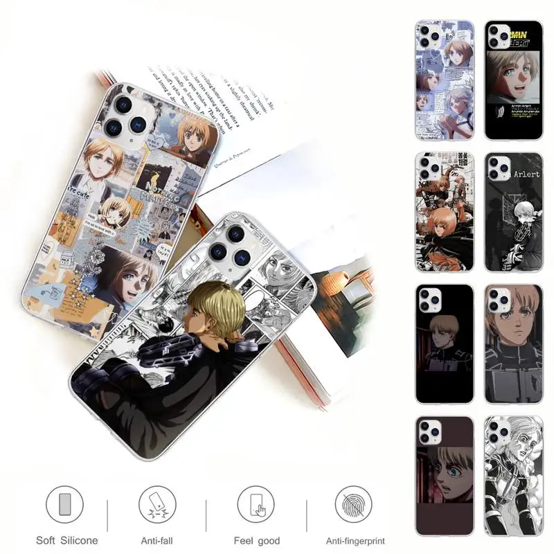 Armin Arlert Attack On Titan Transparent Mobile Phone Cover Case For IPhone 12 11 Pro Max Xs X Xr 7 8 6 6s Plus 5 5s Se 2020
Armin Arlert Attack On Titan Transparent Mobile Phone Cover Case For IPhone 12 11 Pro Max Xs X Xr 7 8 6 6s Plus 5 5s Se 2020
