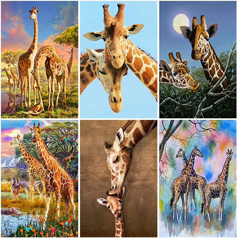 5D DIY Diamond Painting Giraffe Full Round Square Mosaic Art Diamond Embroidery Sunset Picture of Rhinestones Animal Home Decor
5D DIY Diamond Painting Giraffe Full Round Square Mosaic Art Diamond Embroidery Sunset Picture of Rhinestones Animal Home Decor