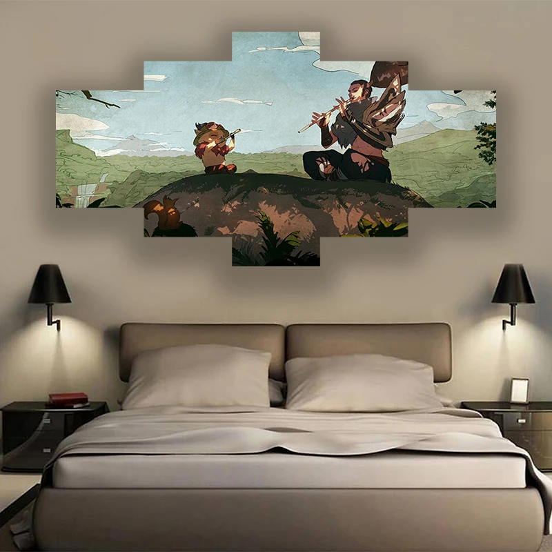HD Painting Core Inkjet Decorative Custom 5 Pieces Canvas Framework Game For Living Room Home Decor Modular
HD Painting Core Inkjet Decorative Custom 5 Pieces Canvas Framework Game For Living Room Home Decor Modular