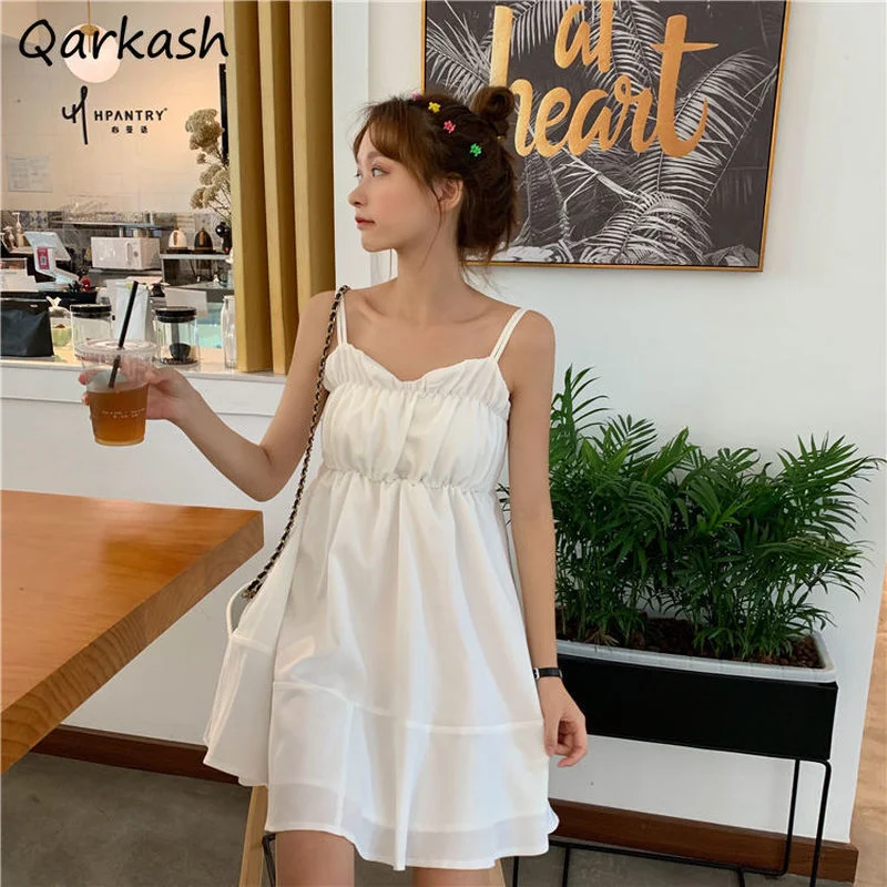 Mini Dress Women A-line Pure Color Summer Simple Ulzzang College Daily Holiday Leisure Fashion Soft Femme Popular Vestidos New
Mini Dress Women A-line Pure Color Summer Simple Ulzzang College Daily Holiday Leisure Fashion Soft Femme Popular Vestidos New