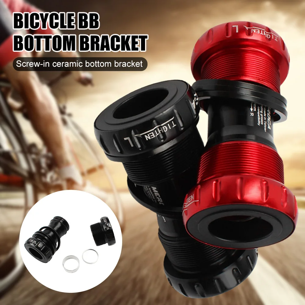 MTB Bike Bottom Bracket Durable Ultralight Bicycle Threaded BB with Ceramic Bearings Cycling Parts Road Bike Accessories
MTB Bike Bottom Bracket Durable Ultralight Bicycle Threaded BB with Ceramic Bearings Cycling Parts Road Bike Accessories