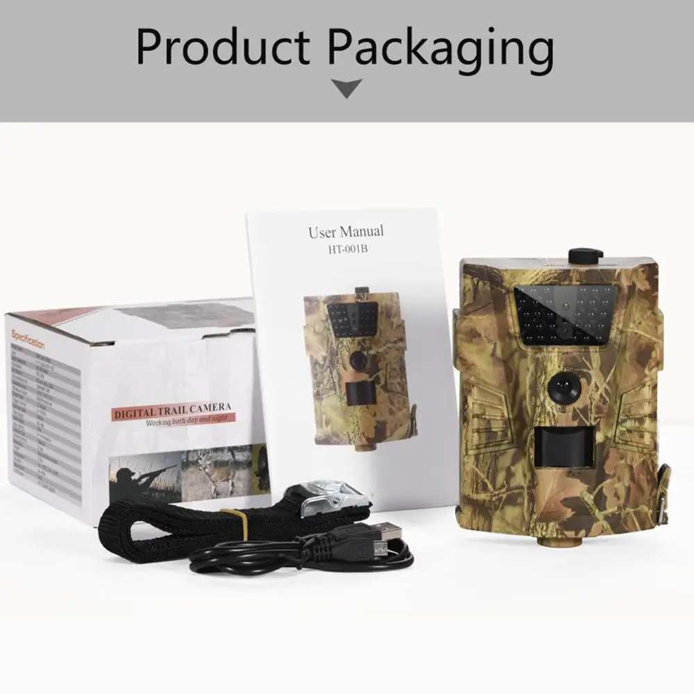 HT-001B Trail Hunting Camera 12MP 1080P 30pcs Infrared LEDs 850nm Hunting Camera IP54 Waterproof 120 Degree Angle Wild Camera
HT-001B Trail Hunting Camera 12MP 1080P 30pcs Infrared LEDs 850nm Hunting Camera IP54 Waterproof 120 Degree Angle Wild Camera