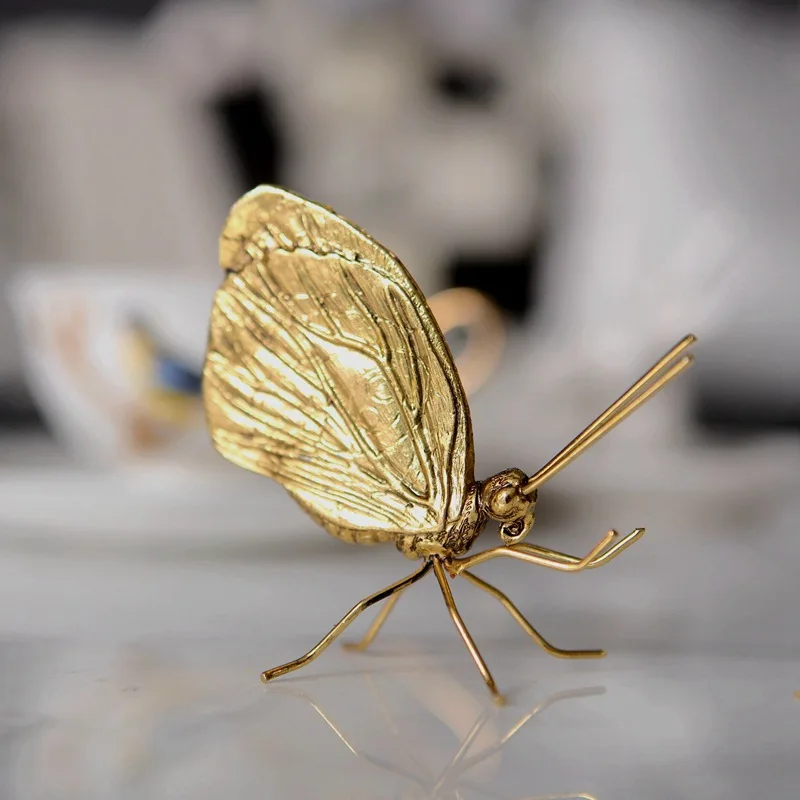 New Creative Decorative Metal Handicrafts Copper Gold Ant Butterfly Ornament Handmade for Home Modern Art Decoration Accessories
New Creative Decorative Metal Handicrafts Copper Gold Ant Butterfly Ornament Handmade for Home Modern Art Decoration Accessories