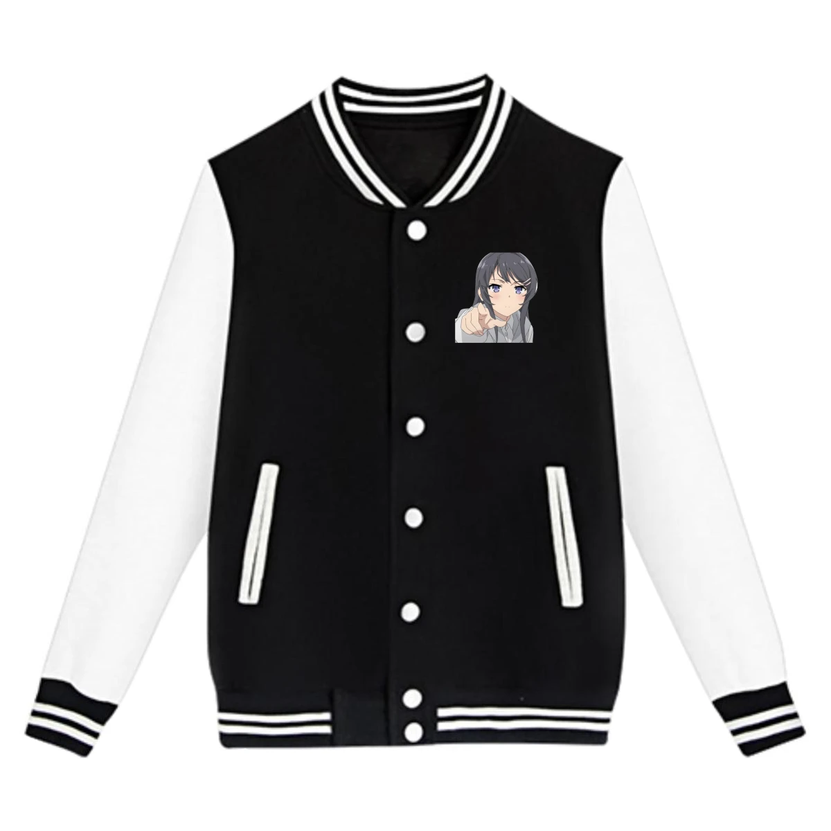 Seishun Buta Yaro Anime Teen Fashion Casual Sport Loose Baseball Uniform Jacket Street Hip Hop Jackets for Kids Boys Girls
Seishun Buta Yaro Anime Teen Fashion Casual Sport Loose Baseball Uniform Jacket Street Hip Hop Jackets for Kids Boys Girls