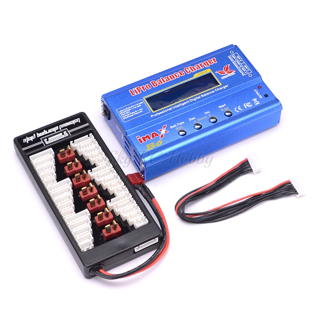 IMAX B6 80W Power LCD Screen Digital RC Lipo NiMh Battery Balance Charger + B6 AC Lipo Charging 2-6S XT60 / T Plug Adaptor Board
IMAX B6 80W Power LCD Screen Digital RC Lipo NiMh Battery Balance Charger + B6 AC Lipo Charging 2-6S XT60 / T Plug Adaptor Board