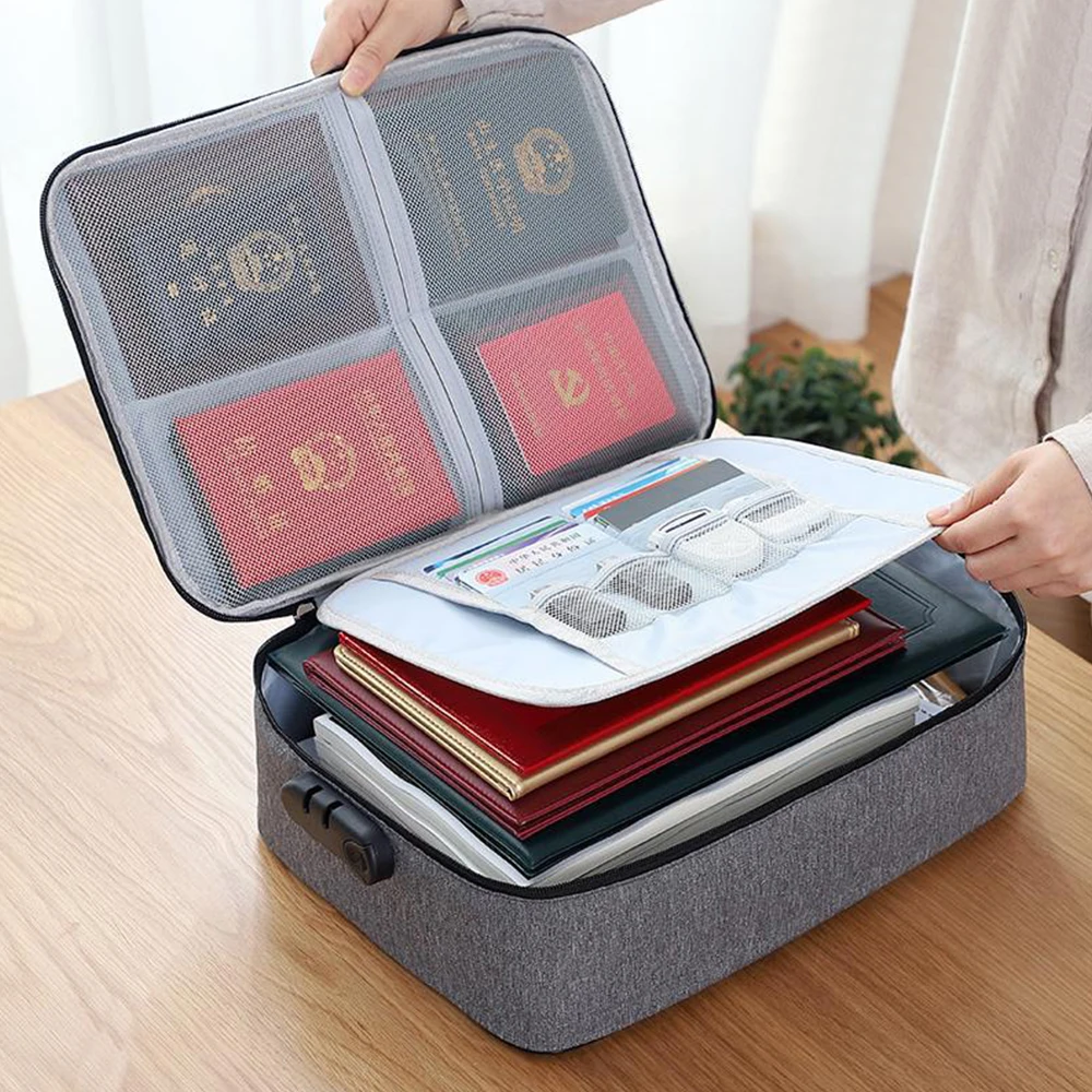 Security Lock Multifunction Storage Bag Certificate Document Bags Large Capacity Passport Card Real Estate License Organizer
Security Lock Multifunction Storage Bag Certificate Document Bags Large Capacity Passport Card Real Estate License Organizer