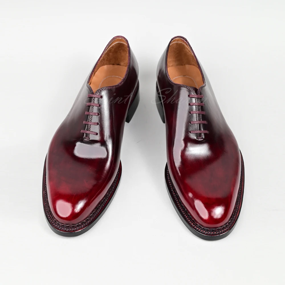 Hand-stitched high quality calfskin luxury men's shoes business office dress wedding wine red Oxford shoes
Hand-stitched high quality calfskin luxury men's shoes business office dress wedding wine red Oxford shoes