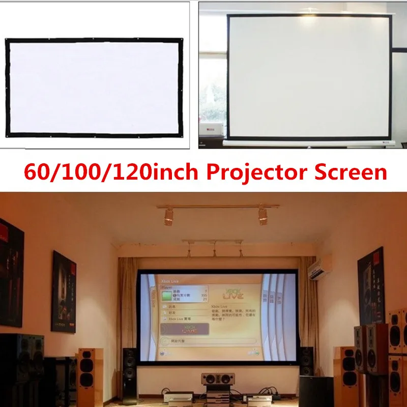 120''soft Portable Foldable HD Projector-specific screen easy to fold fiber Canvas For HD Projector Home Theater Cinema Movies
120''soft Portable Foldable HD Projector-specific screen easy to fold fiber Canvas For HD Projector Home Theater Cinema Movies