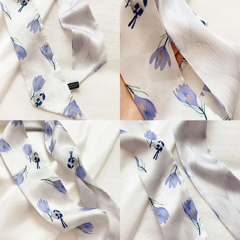 Floral Print Narrow Long Scarf Women Silk Scarf Bag Skinny Scarves Design Wrist Towel Foulard Neckerchief Headband For Ladies
Floral Print Narrow Long Scarf Women Silk Scarf Bag Skinny Scarves Design Wrist Towel Foulard Neckerchief Headband For Ladies