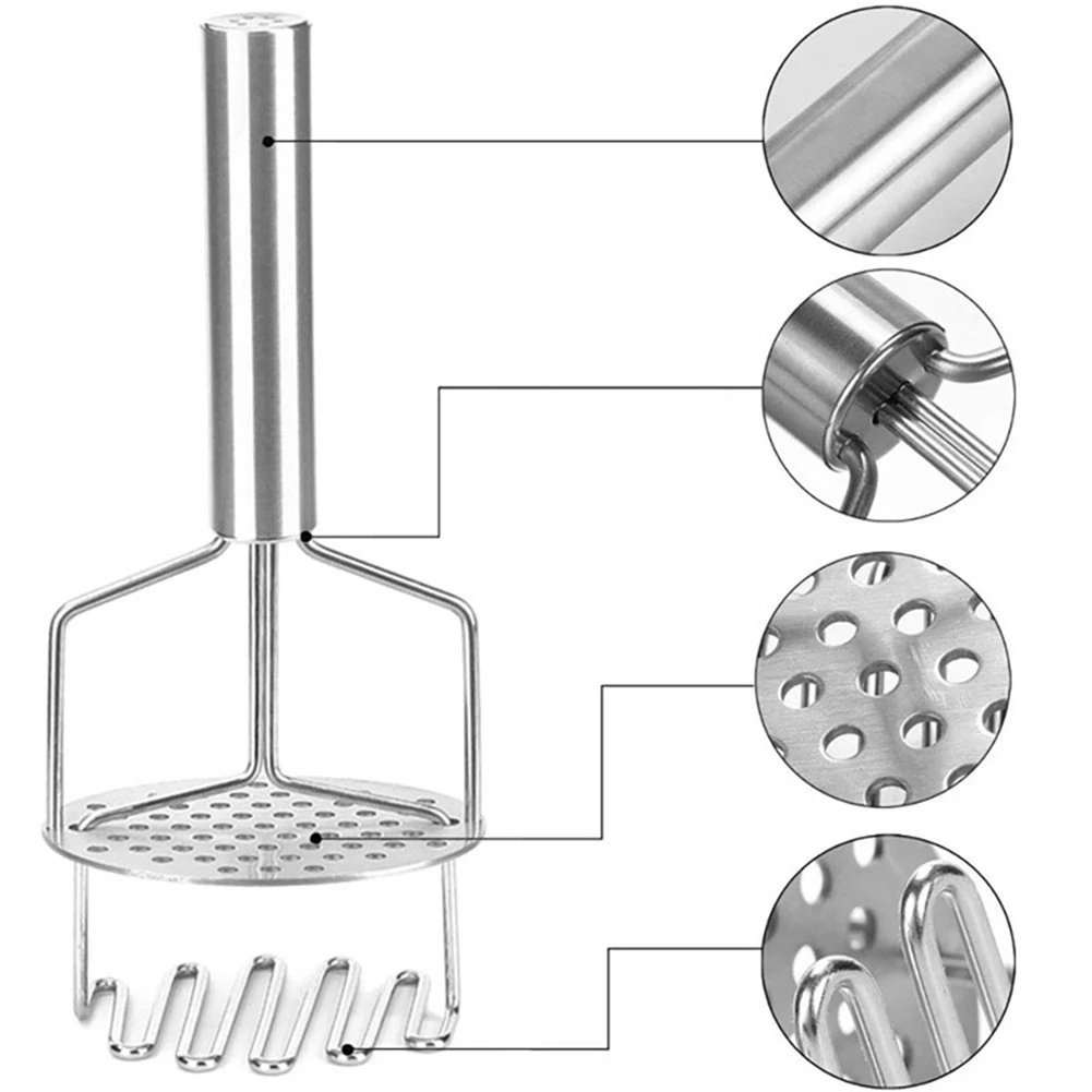 Potato Masher Stainless Steel Potato Masher Ricer for Mashed Potato Creamy Mashed Potato Vegetable and Fruit
Potato Masher Stainless Steel Potato Masher Ricer for Mashed Potato Creamy Mashed Potato Vegetable and Fruit