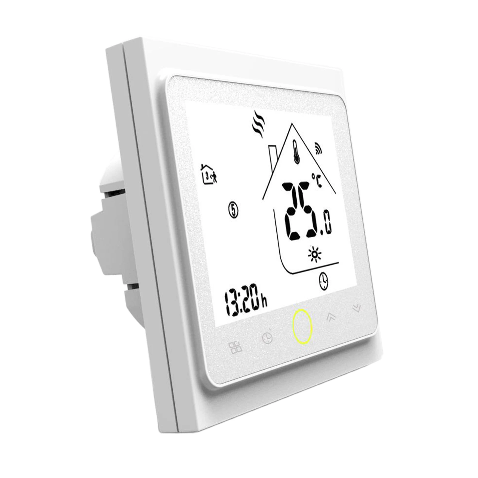 WiFi Smart Thermostat Temperature Controller APP Remote Control for Water Gas Boiler Heating, Works with Alexa , White
WiFi Smart Thermostat Temperature Controller APP Remote Control for Water Gas Boiler Heating, Works with Alexa , White