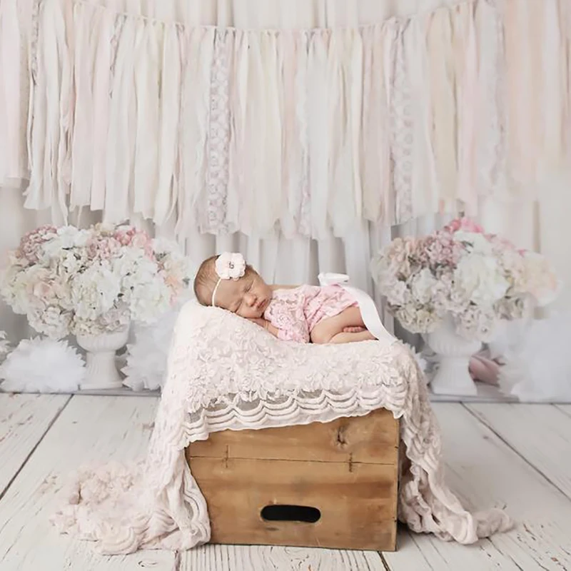 Модный кружевной комбинезон для новорожденных Одежда Фотография аксессуары От 0