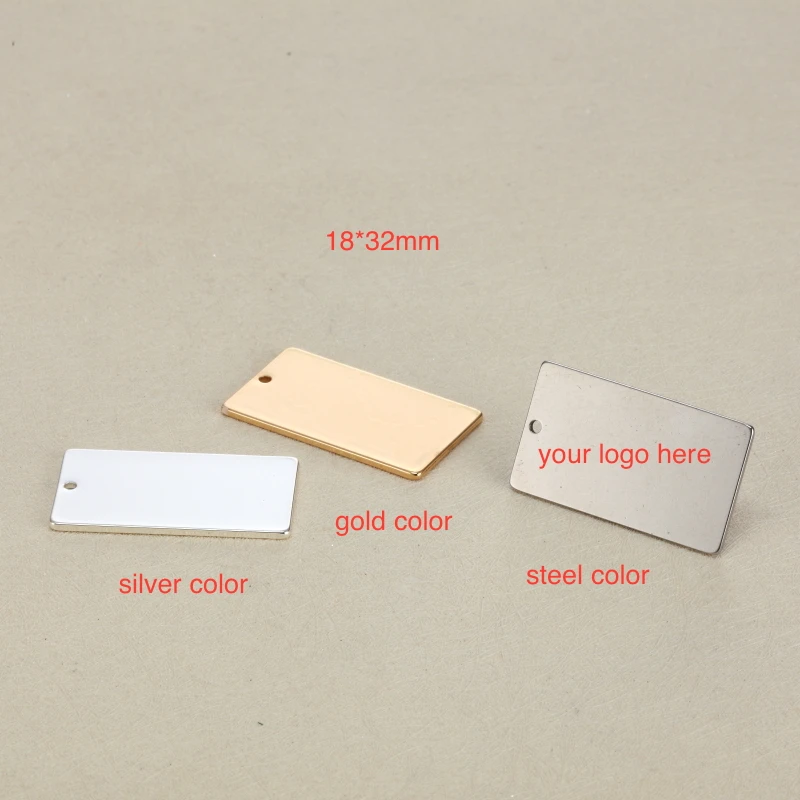 50pcs 18*32mm Custom Stainless Steel Necklace pendant-Customized Square Charms Engrave Laser your own logo
50pcs 18*32mm Custom Stainless Steel Necklace pendant-Customized Square Charms Engrave Laser your own logo