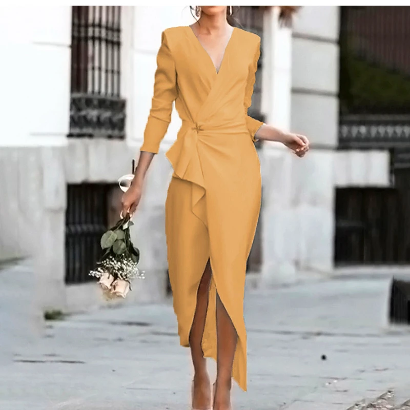 Autumn Fashion Sexy V-neck Woman Dress New Spring Elegant White Long Sleeve Slim Lady Vintage Midi Dresses For Women Robe Femme
Autumn Fashion Sexy V-neck Woman Dress New Spring Elegant White Long Sleeve Slim Lady Vintage Midi Dresses For Women Robe Femme