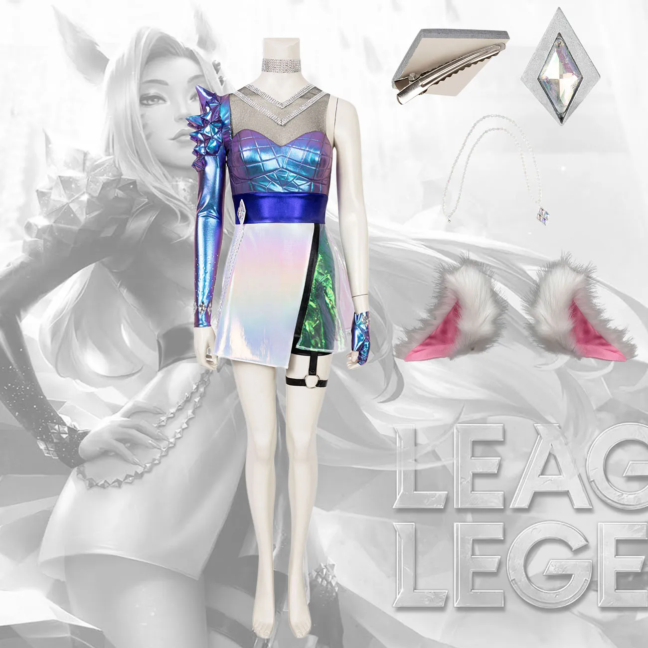 Костюм для косплея LOL KDA 2020 S10 из финала Ahri, одежда для косплея Ahri K/DA для взрослых, сексуальная одежда для выступления на сцене
Костюм для косплея LOL KDA 2020 S10 из финала Ahri, одежда для косплея Ahri K/DA для взрослых, сексуальная одежда для выступления на сцене
