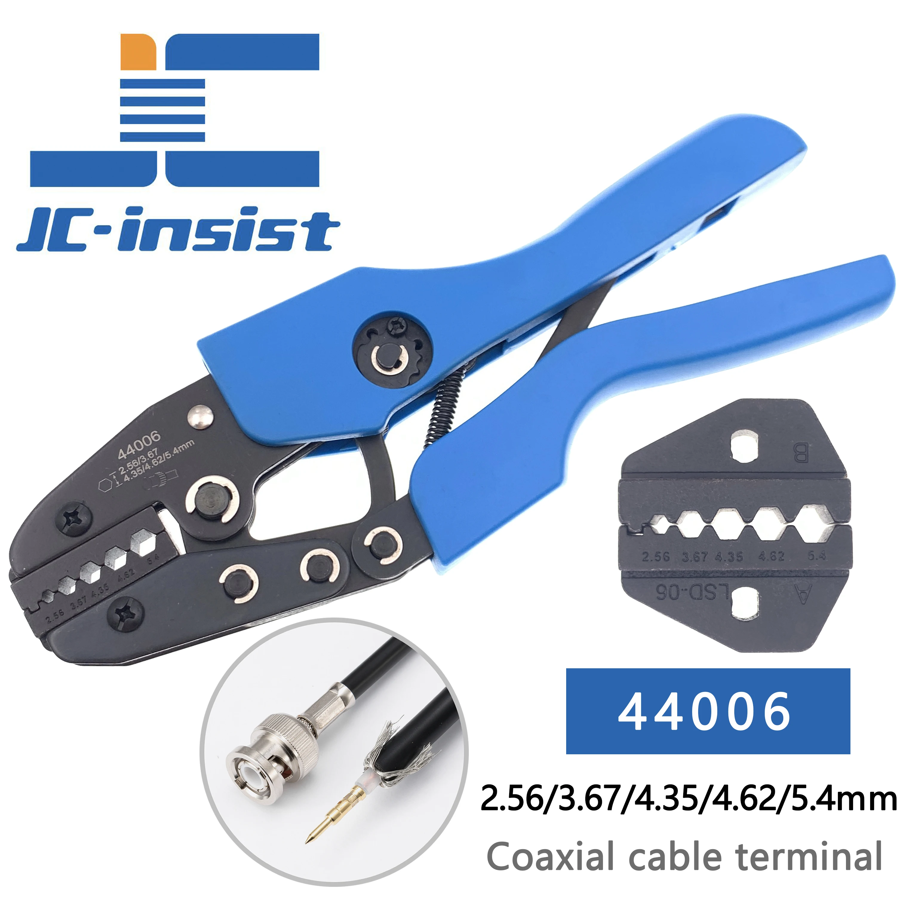 Обжимные клещи JC-insist 440Series для коаксиальных проводов
Обжимные клещи JC-insist 440Series для коаксиальных проводов