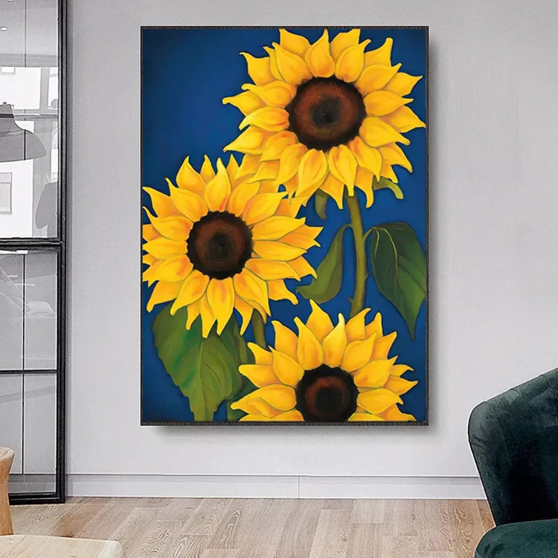 Classic Sunflower Canvas Painting Pop Wall Art Oil Painting Plants Flowers Posters Prints Pictures for Living Room Home Decor
Classic Sunflower Canvas Painting Pop Wall Art Oil Painting Plants Flowers Posters Prints Pictures for Living Room Home Decor