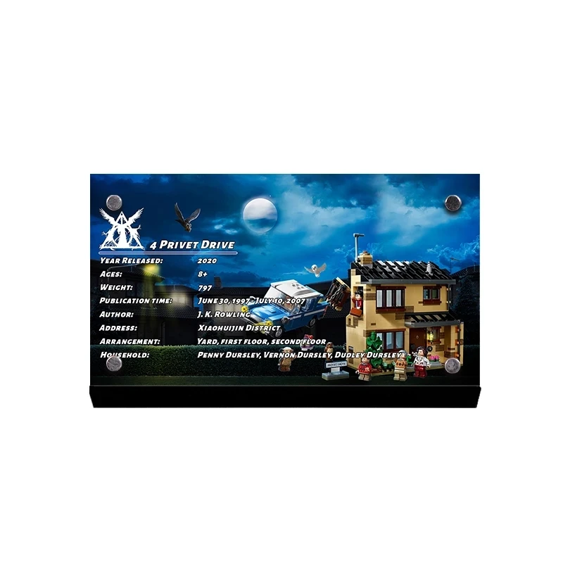 The Acrylic Display Stand Brand For 75968 4 Privet Drive HarryING Model Potter Movie Collection Toys Building Blocks
The Acrylic Display Stand Brand For 75968 4 Privet Drive HarryING Model Potter Movie Collection Toys Building Blocks