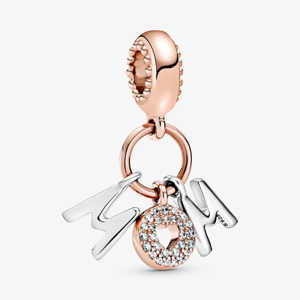Original 925 Sterling Silver Mom Letter Combination Rose Gold Pendant Fit Pandora Women Bracelet & Necklace Diy Jewelry
Original 925 Sterling Silver Mom Letter Combination Rose Gold Pendant Fit Pandora Women Bracelet & Necklace Diy Jewelry