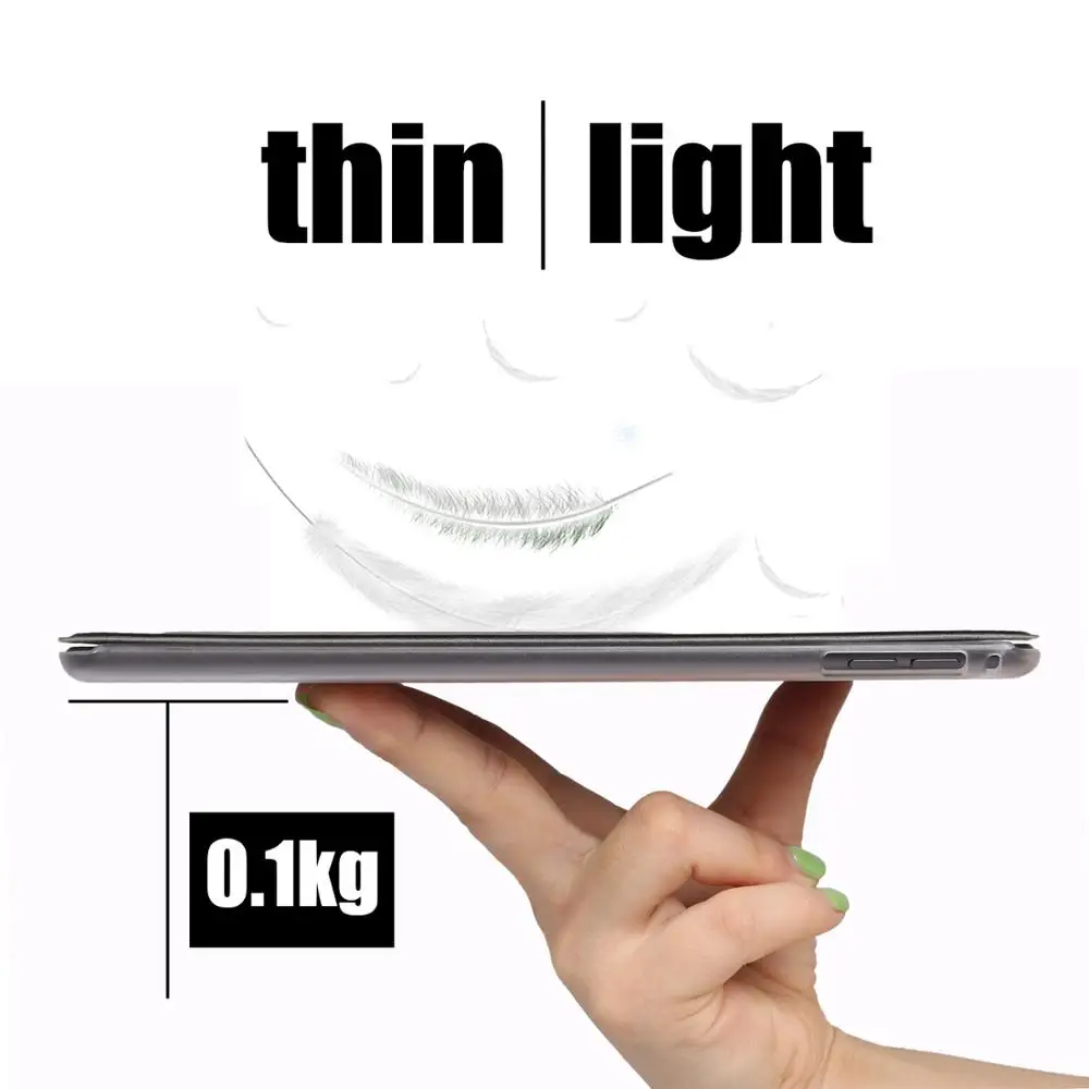 Чехол для планшета Huawei MediaPad T3 10 9 6 дюйма кожаный чехол с функцией смарт сна