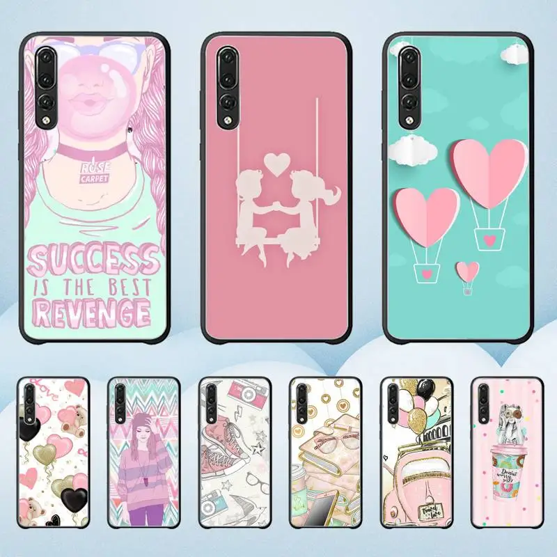 Pink Cute Love Heart Girls Life Phone Case For Huawei G7 G8 P7 P8 P9 P10 P20 P30 Lite Mini Pro P Smart Plus Cove Fundas 
Pink Cute Love Heart Girls Life Phone Case For Huawei G7 G8 P7 P8 P9 P10 P20 P30 Lite Mini Pro P Smart Plus Cove Fundas