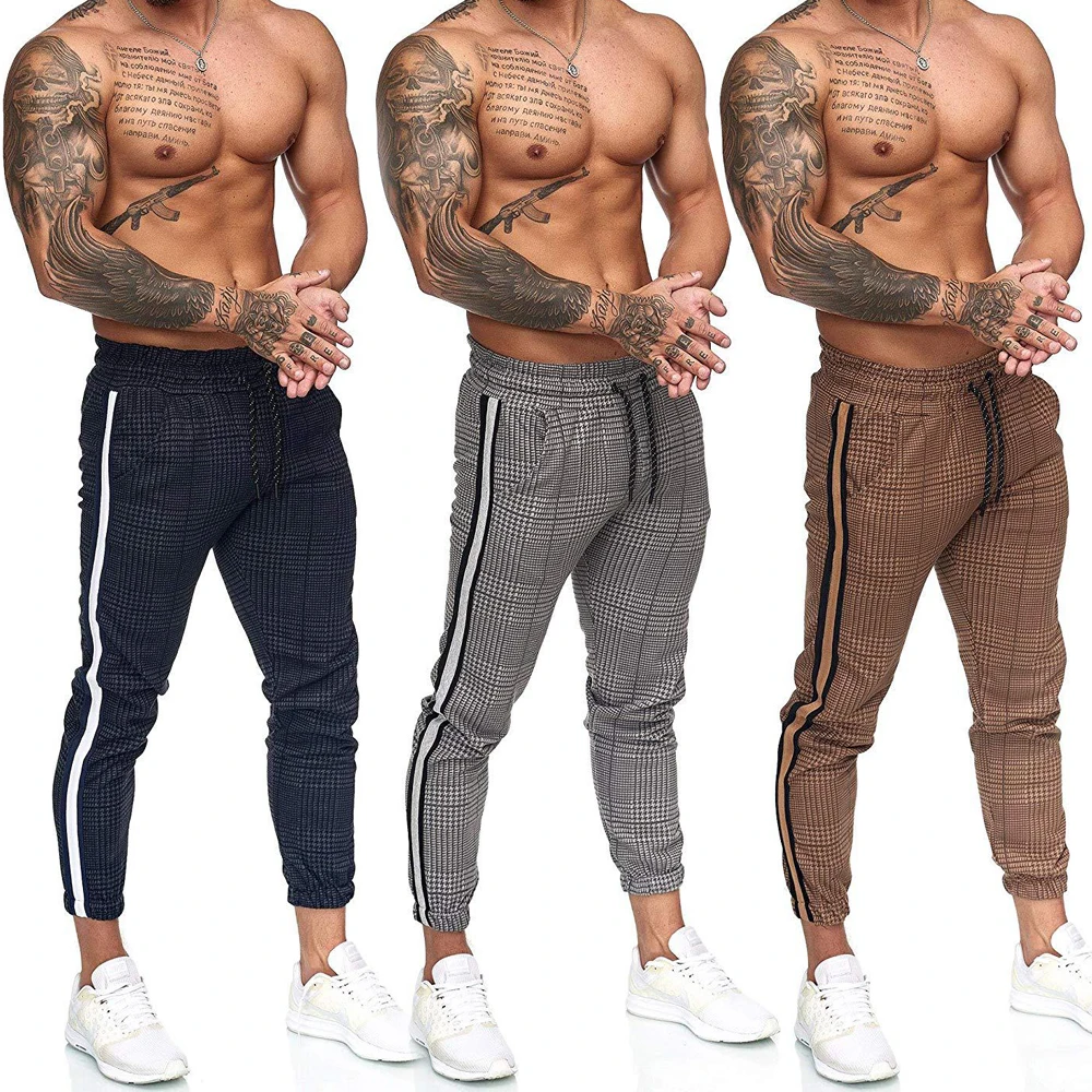 Men's Fashion Plaid Printed Jogging Pants Elastic Waist Slim Pants Europe And America 2021 Trend Men's Spring Summer 7 Colors
Men's Fashion Plaid Printed Jogging Pants Elastic Waist Slim Pants Europe And America 2021 Trend Men's Spring Summer 7 Colors