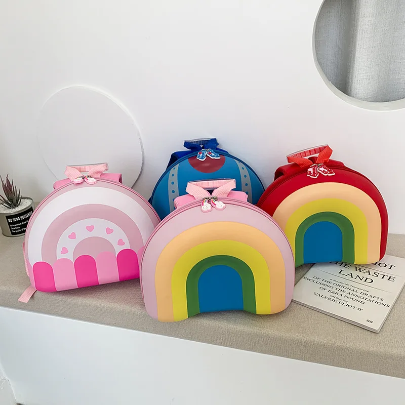 

Kids Toddler Rainbow School Bags Baby Backpack Fashion Unicorn Dounts Bags for Kids Children Backpack Circle Kids School Bags