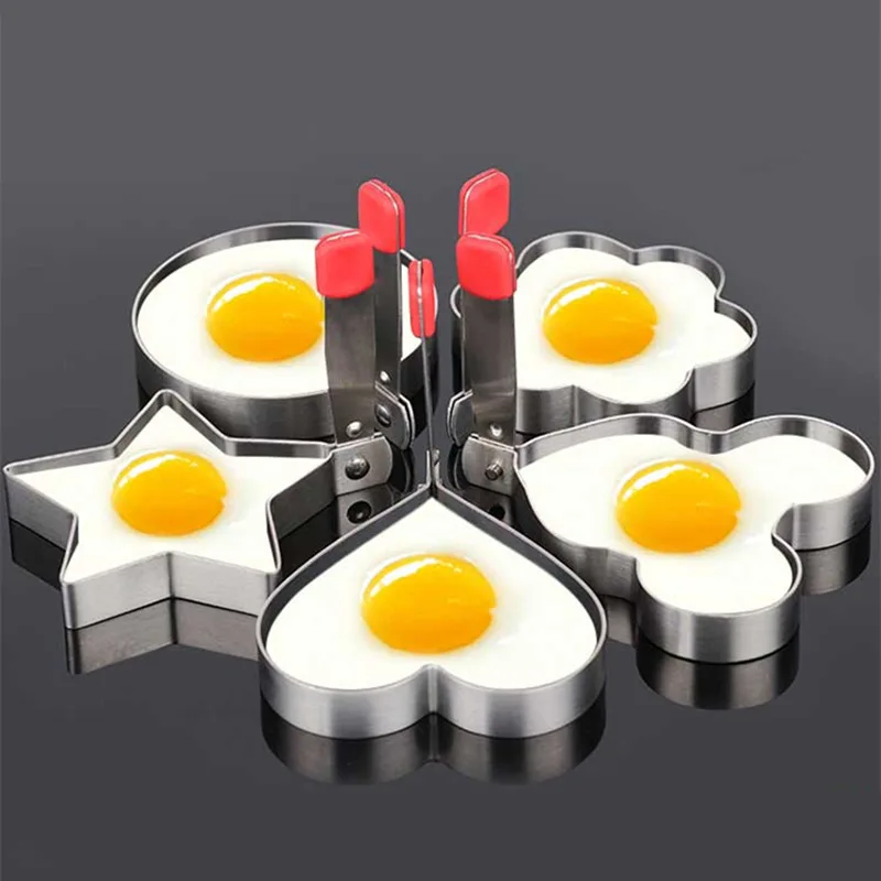 304 Stainless Steel Fried Egg Mold Thick Fried Egg Model Love Bento Rice Ball Mold Love Flower Shaped Round Star Mold
304 Stainless Steel Fried Egg Mold Thick Fried Egg Model Love Bento Rice Ball Mold Love Flower Shaped Round Star Mold