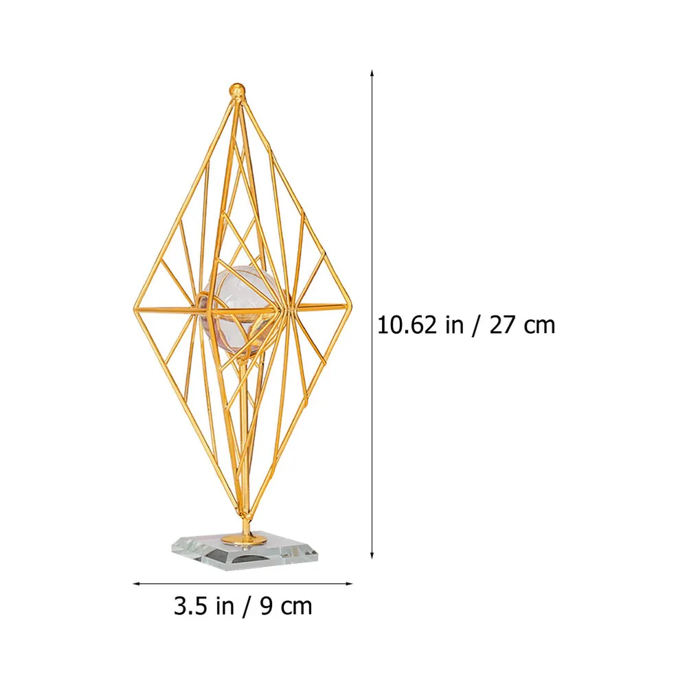 1pc Nordic Style Crystal Decor Desktop Decor Crystal Iron Craft Decor
1pc Nordic Style Crystal Decor Desktop Decor Crystal Iron Craft Decor