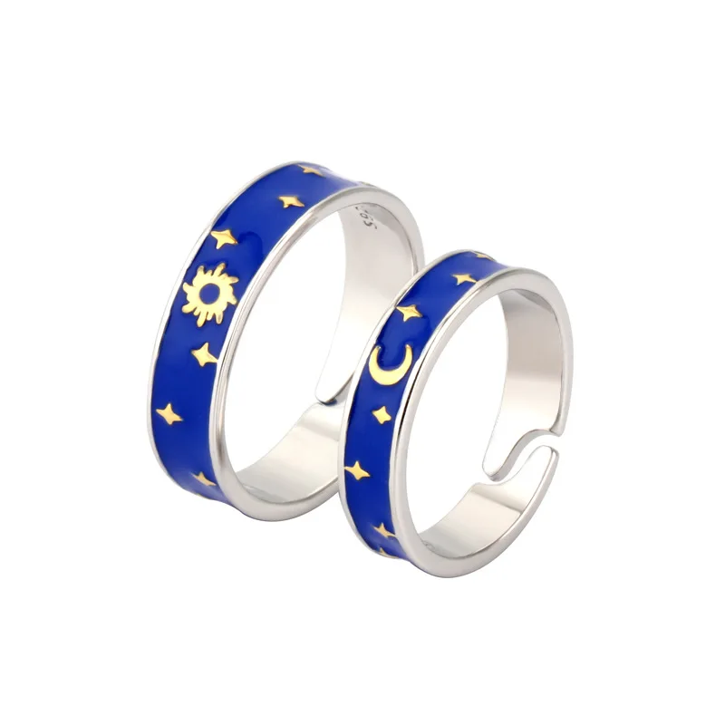 925 Sterling Silver Rings for Women Originality Simplicity 925 Silver Lovers Ring Stars and Moon Opening Adjustable 925 Ring
925 Sterling Silver Rings for Women Originality Simplicity 925 Silver Lovers Ring Stars and Moon Opening Adjustable 925 Ring