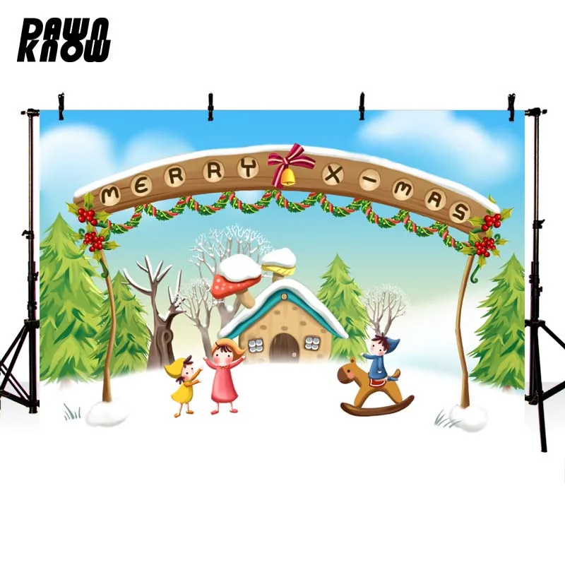 DAWNKNOW Photography Background Backdrop Cartoon Snow Garden Kids Photozone Christmas Party Decorate Photocall Photo Studio
DAWNKNOW Photography Background Backdrop Cartoon Snow Garden Kids Photozone Christmas Party Decorate Photocall Photo Studio