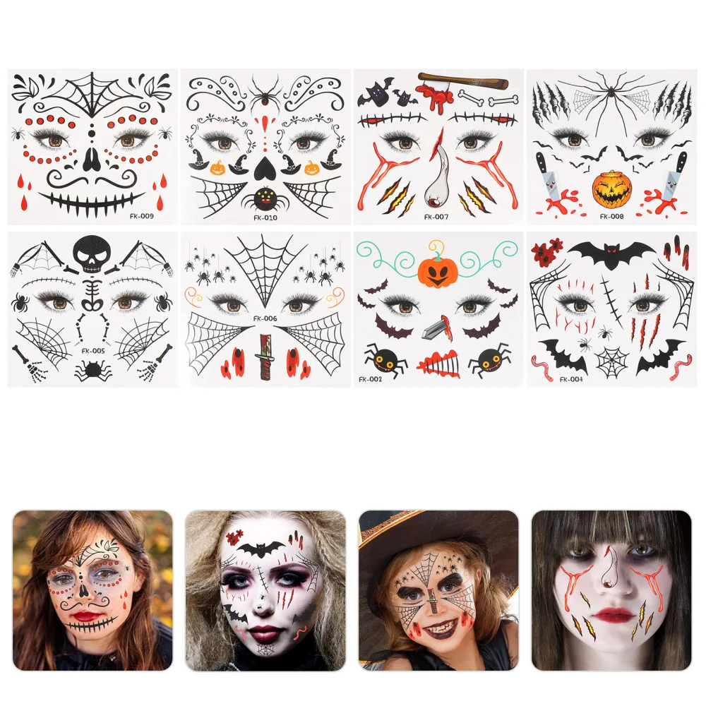 8 листов, искусственные наклейки на лицо
8 листов, искусственные наклейки на лицо