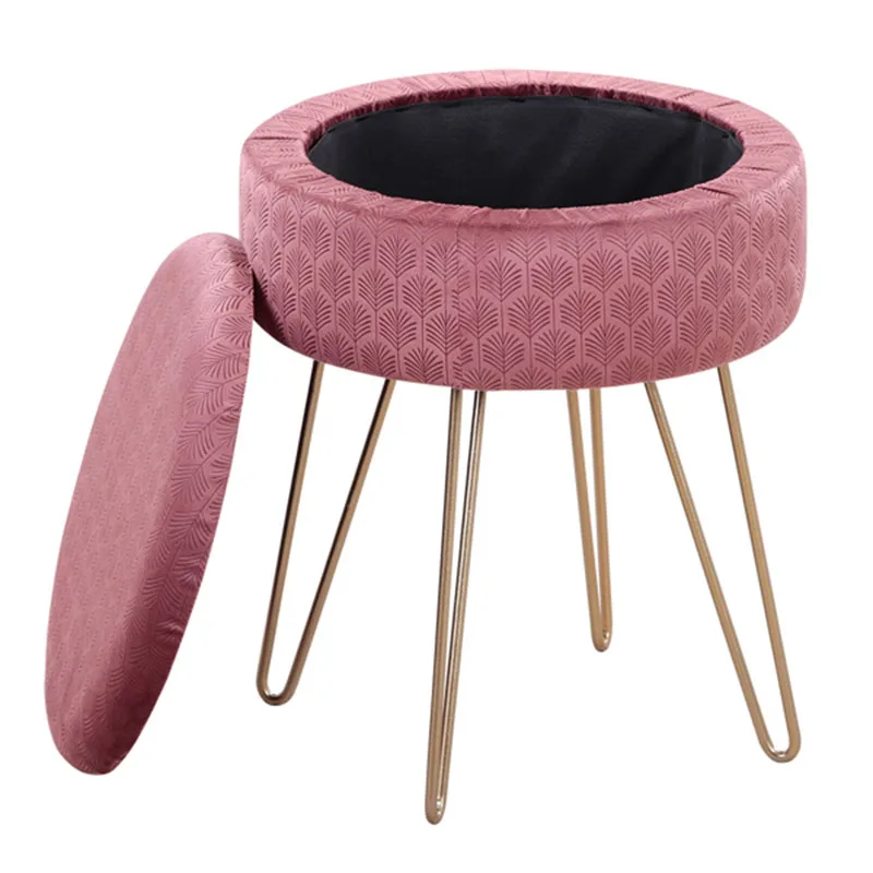 Velvet Round Footrest Stool Ottoman Modern Upholstered Vanity Pouffe Stool Storage Function Side Table Seat Dressing Chair
Velvet Round Footrest Stool Ottoman Modern Upholstered Vanity Pouffe Stool Storage Function Side Table Seat Dressing Chair