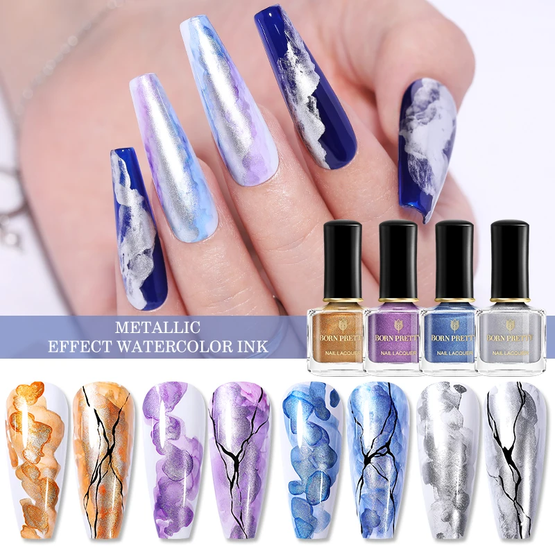 BORN PRETTY Watercolor Ink Nail Polish Metallic Blossoming Smook Flower Effect Nail Art Varnish DIY Design Top Coat Manicure
BORN PRETTY Watercolor Ink Nail Polish Metallic Blossoming Smook Flower Effect Nail Art Varnish DIY Design Top Coat Manicure