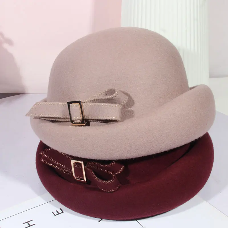 Basin Of 2022 Female Hat Season Wool Cap Edge Dome Cloth Hat Vintage Bowknot Beret Luxury Cashmere Hat
Basin Of 2022 Female Hat Season Wool Cap Edge Dome Cloth Hat Vintage Bowknot Beret Luxury Cashmere Hat
