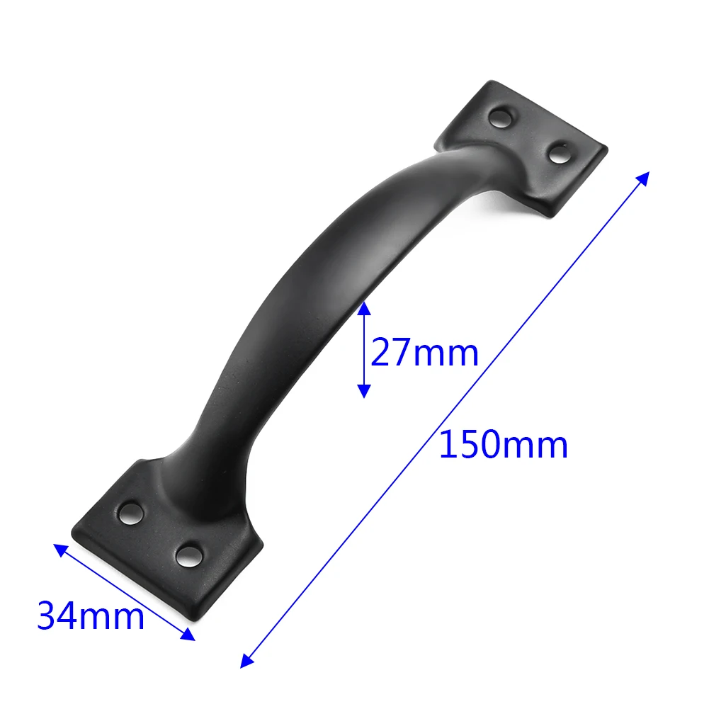 Black Simple Antique Style Iron Home Cabinet Door Pull Handle W/ Mounting Screws Furniture Decoration 2019
Black Simple Antique Style Iron Home Cabinet Door Pull Handle W/ Mounting Screws Furniture Decoration 2019