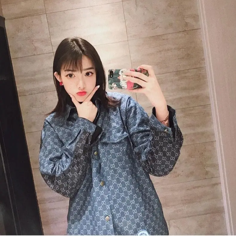 Plaid denim shirt women's splicing spring and Autumn New Top Student Korean loose couple long sleeve sweater jacket fashion
Plaid denim shirt women's splicing spring and Autumn New Top Student Korean loose couple long sleeve sweater jacket fashion