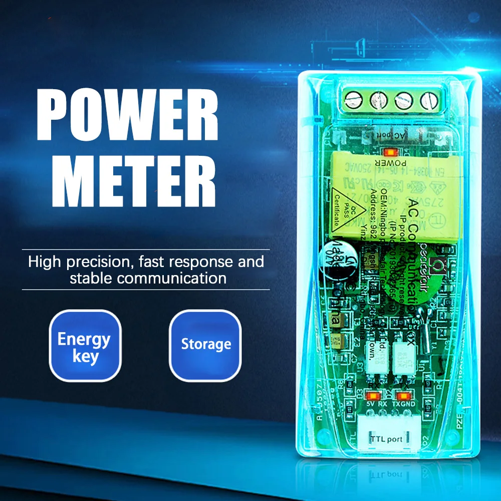 New TTL Modbus-RTU Power Meter Energy Wattmeter AC Single Phase 100A Electric Volt Amp Frequency Power Factor Tester
New TTL Modbus-RTU Power Meter Energy Wattmeter AC Single Phase 100A Electric Volt Amp Frequency Power Factor Tester