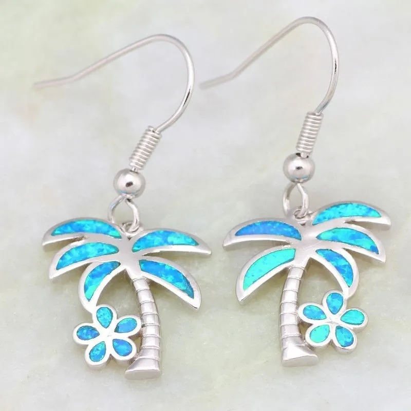 Elegant Leaf Flower Hook Drop Earring Fashion Blue Opal Earrings for Women Boho Wedding Party Jewelry Gift
Elegant Leaf Flower Hook Drop Earring Fashion Blue Opal Earrings for Women Boho Wedding Party Jewelry Gift