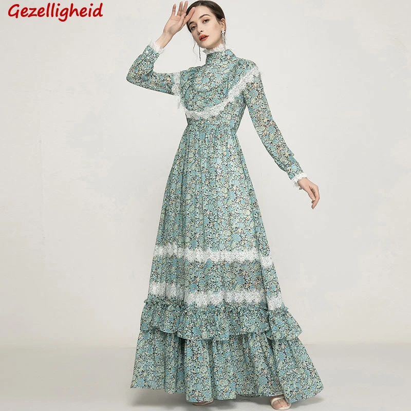 Gezelligheid Dresses For Women 2021 Spring Autumn Runway Fashion Elegant Printed Long Sleeve Temperament Slim Party Maxi Dress 
Gezelligheid Dresses For Women 2021 Spring Autumn Runway Fashion Elegant Printed Long Sleeve Temperament Slim Party Maxi Dress