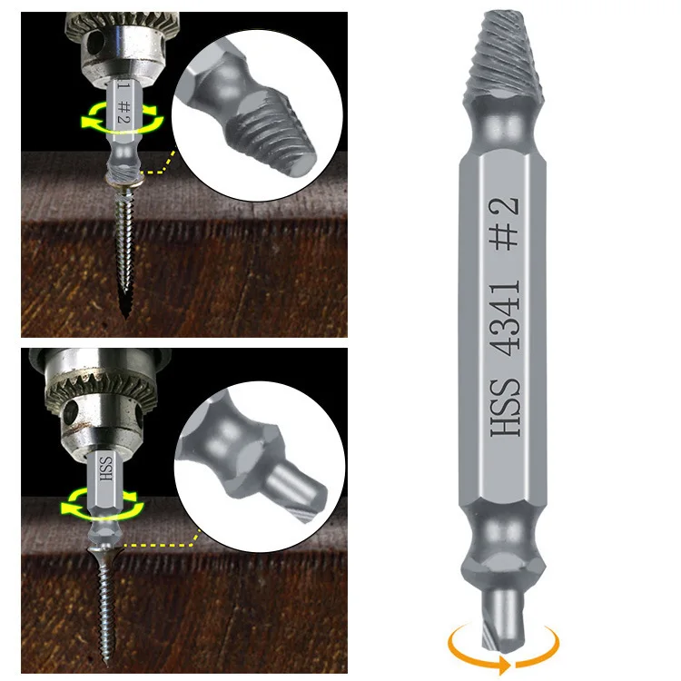 6 Pcs Damaged Screw Extractor Drill Bit Extractor Drill Set Broken Speed Out Bolt Extractor Bolt Stud Remover Tools Dropshipping
6 Pcs Damaged Screw Extractor Drill Bit Extractor Drill Set Broken Speed Out Bolt Extractor Bolt Stud Remover Tools Dropshipping