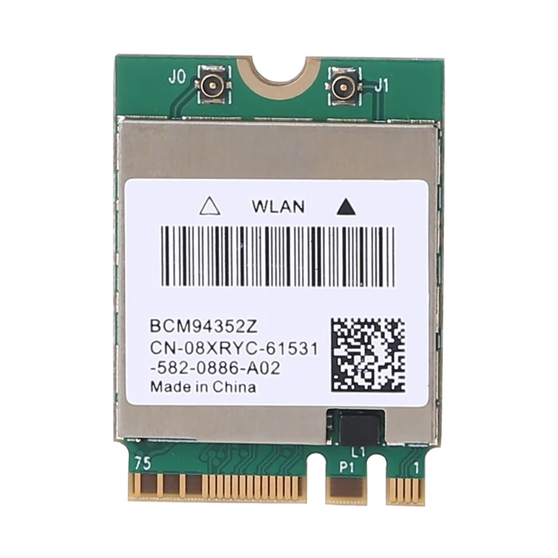 Dual Band Wireless BCM94352Z WIFI M.2 Card 1200Mbps Bluetooth 4.0 2.4G/5G 802.11ac Handoff Wlan Adapter
Dual Band Wireless BCM94352Z WIFI M.2 Card 1200Mbps Bluetooth 4.0 2.4G/5G 802.11ac Handoff Wlan Adapter