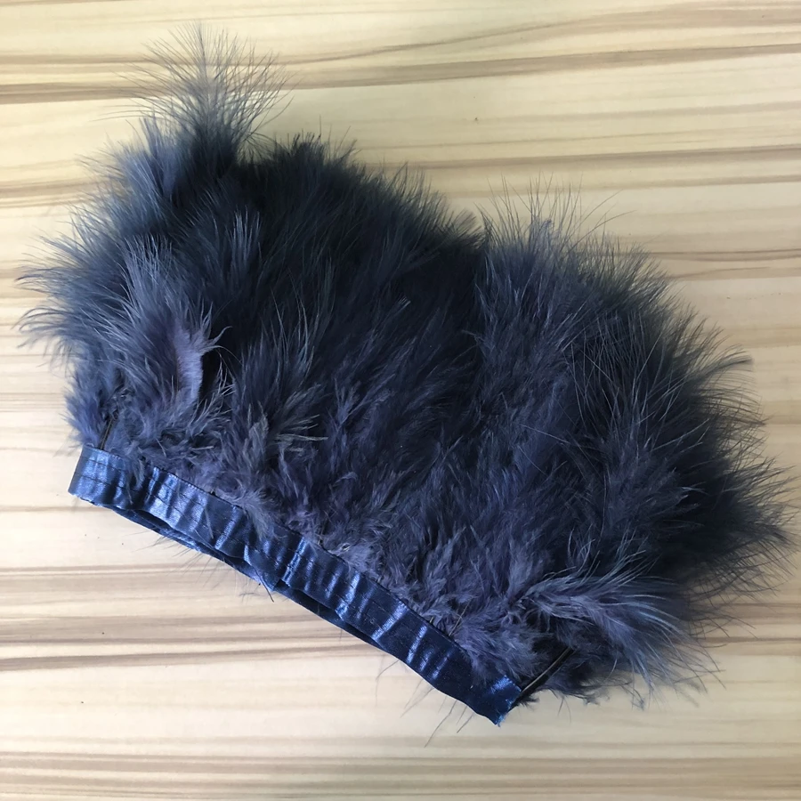 Wholesale 4-10Meter Dyed Navy Blue Turkey Feather Fringes Trim 6-8 Inch Chandelle Marabou Feathers Skirt Dress Decoration Crafts
Wholesale 4-10Meter Dyed Navy Blue Turkey Feather Fringes Trim 6-8 Inch Chandelle Marabou Feathers Skirt Dress Decoration Crafts
