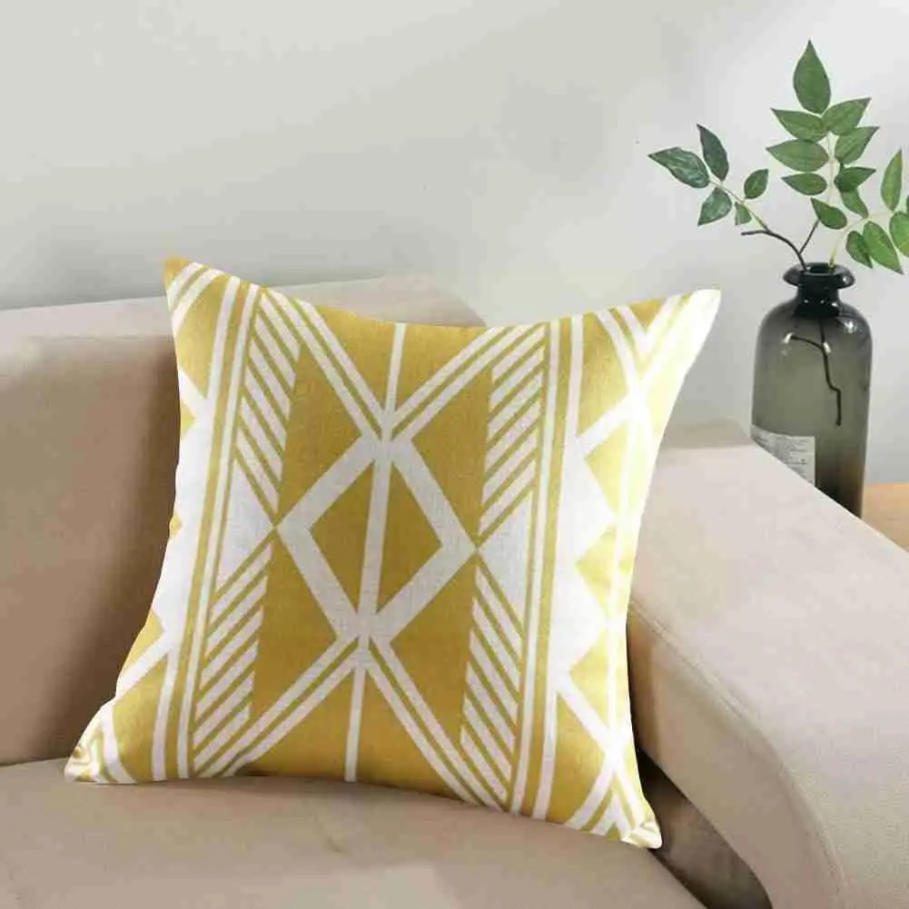 Nordic Pillowcase Yellow Geometric Decorative Cushion Pillows Throw Sofa 45X45CM Home Cover Sofa Grey Grid Pillow Cover Dec M9X8 
Nordic Pillowcase Yellow Geometric Decorative Cushion Pillows Throw Sofa 45X45CM Home Cover Sofa Grey Grid Pillow Cover Dec M9X8